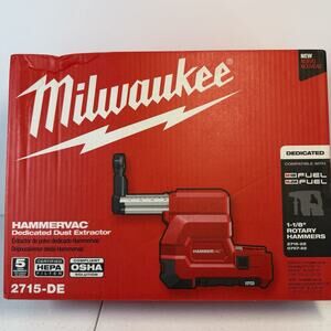 Milwaukee M18 Hammervac Dedicated Dust Extractor - Red (2715-DE) NIB